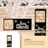 Christmas Door Sign Window Wood Festival Holiday Xmas Pendant Themed Party Atmospheres Plaque Hollow Craft Decoration