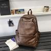 PU Backpack Men's Travel Backpack Large Capacity Commuter Schoolbag