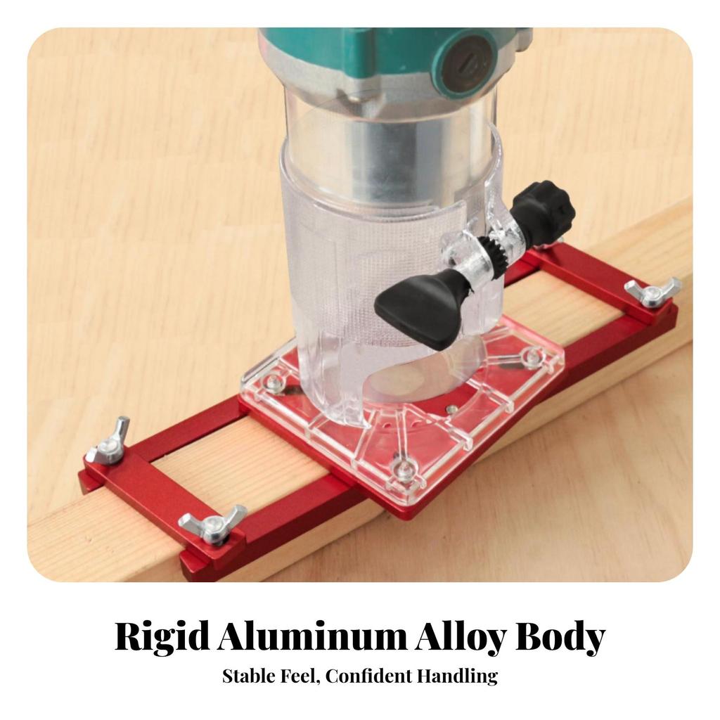Adjustable Woodworking Slotting Guide Bracket Accurate Router