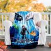Customizable Toothless Throw Blanket – Personalized Name, All-Season Cozy Snug Blanket, Machine Washable, Personalized Blanket