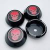 4pcs 60mm 64mm 65mm 68mm 69mm Skull Logo Emblem Car Wheel Center Caps High Rim Hubcaps Wheels Hub Cover Replace Car Accessories