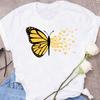 New Butterfly Print T Shirt Women T Shirt Summer Fashion Female Tops Ladies Short Sleeve Graphic Tee Shirts Woman Cute T-Shirts
