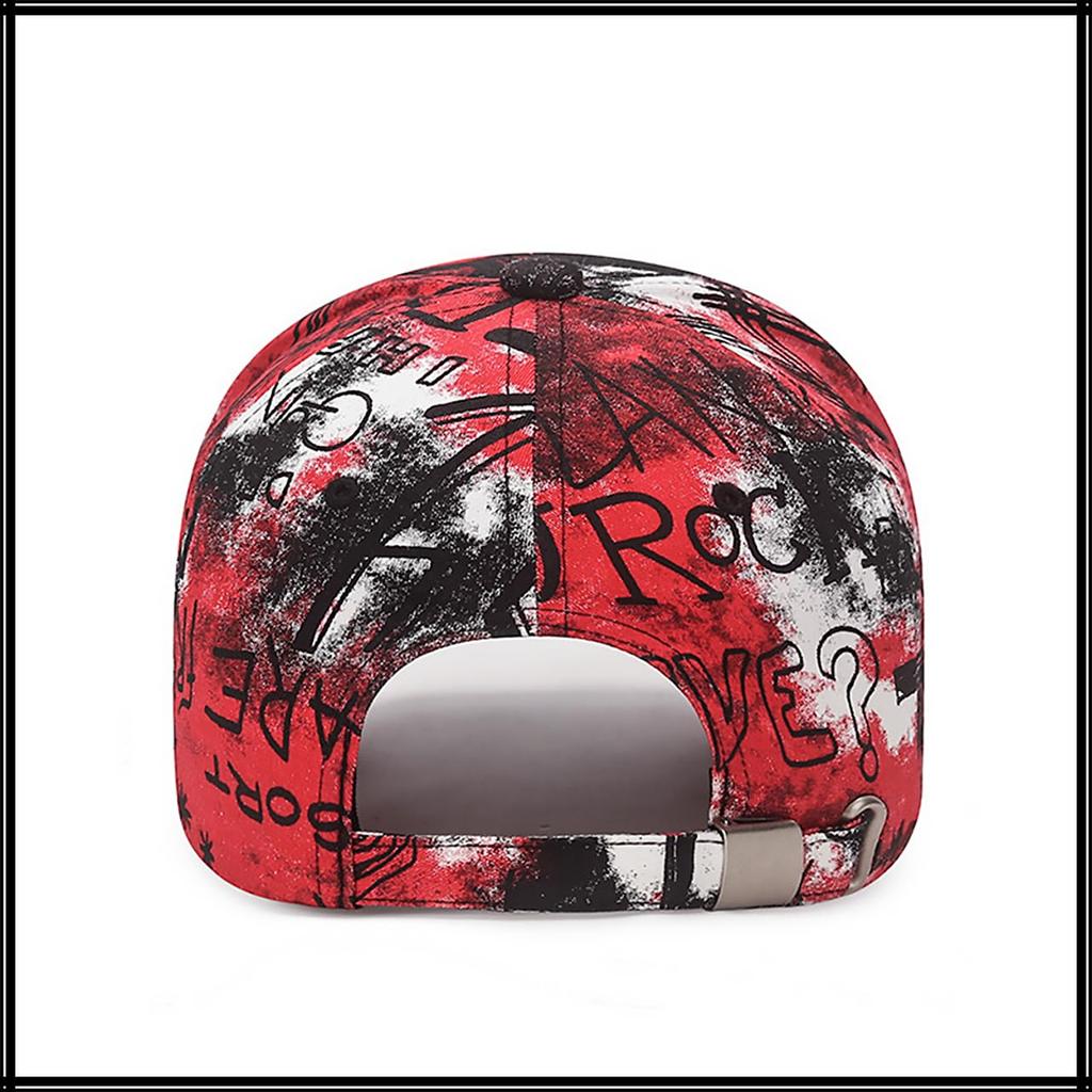 Baseball CZ087 [White Fang] Hat, Cap, Graffiti, Rock, Brim, Cap, Stylish, Pop, Cool, Men's, Women's, (Black)