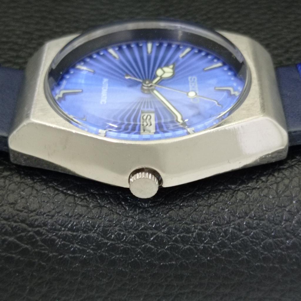 AUTOMATISK 6309A VINTAGE SEIKO JAPAN HERREKLOKKE MED BLÅ SKIVE a701526-5 R206b-a701526