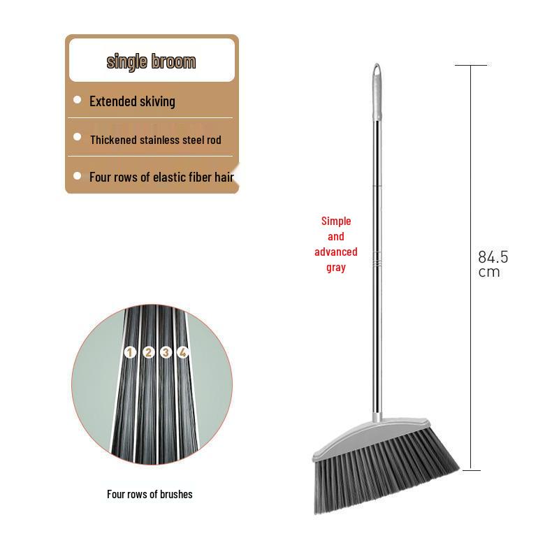 Li Lin Набор метелка с мягкой щетиной и совок с зубьями - Высококачественный бытовой набор для подметания