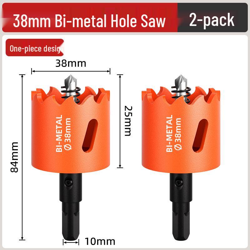 Pânză de găurit bimetalică pentru prelucrarea lemnului: Burghiu pentru Lemn, Gips-carton, Metal, Plastic și PVC - Măritor Găuri pentru Spoturi Încasetate 75mm.