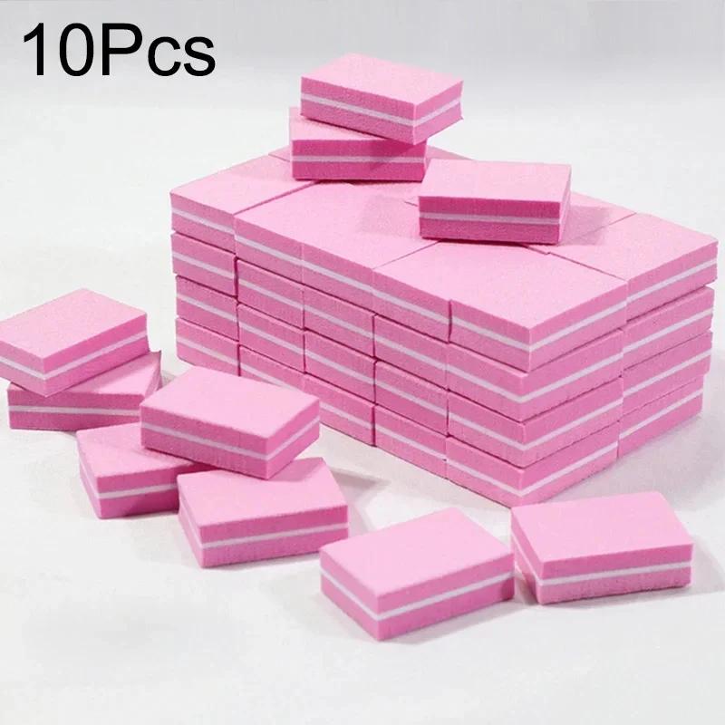 Nail Art Buffer Polish 50-10Pcs Mini Buffing Sanding Files Block Pedicure Care Manicure Pedicure Nail File Tools Nail Charm
