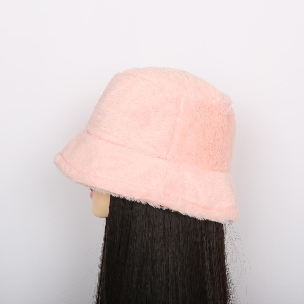 Winter Women's Hat Korean Version Autumn and Winter Warm Pure Color Big Head Circumference Fisherman Basin Hat