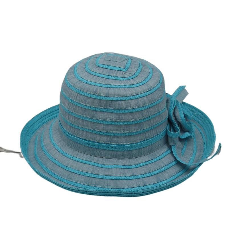

Striped Holiday Folding Hat, Oversized Brim Sunshade Sunscreen Sunshade Hat, Simple Flower Top Hat One size fits all [sun hat]