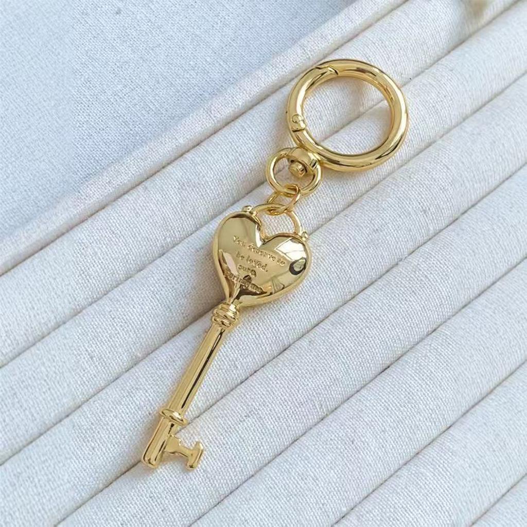 Heart Lock Pendant Keychain Multi-Functional Bag Decoration Couple Gift For Anniversaries Engraved Accessory For Bags