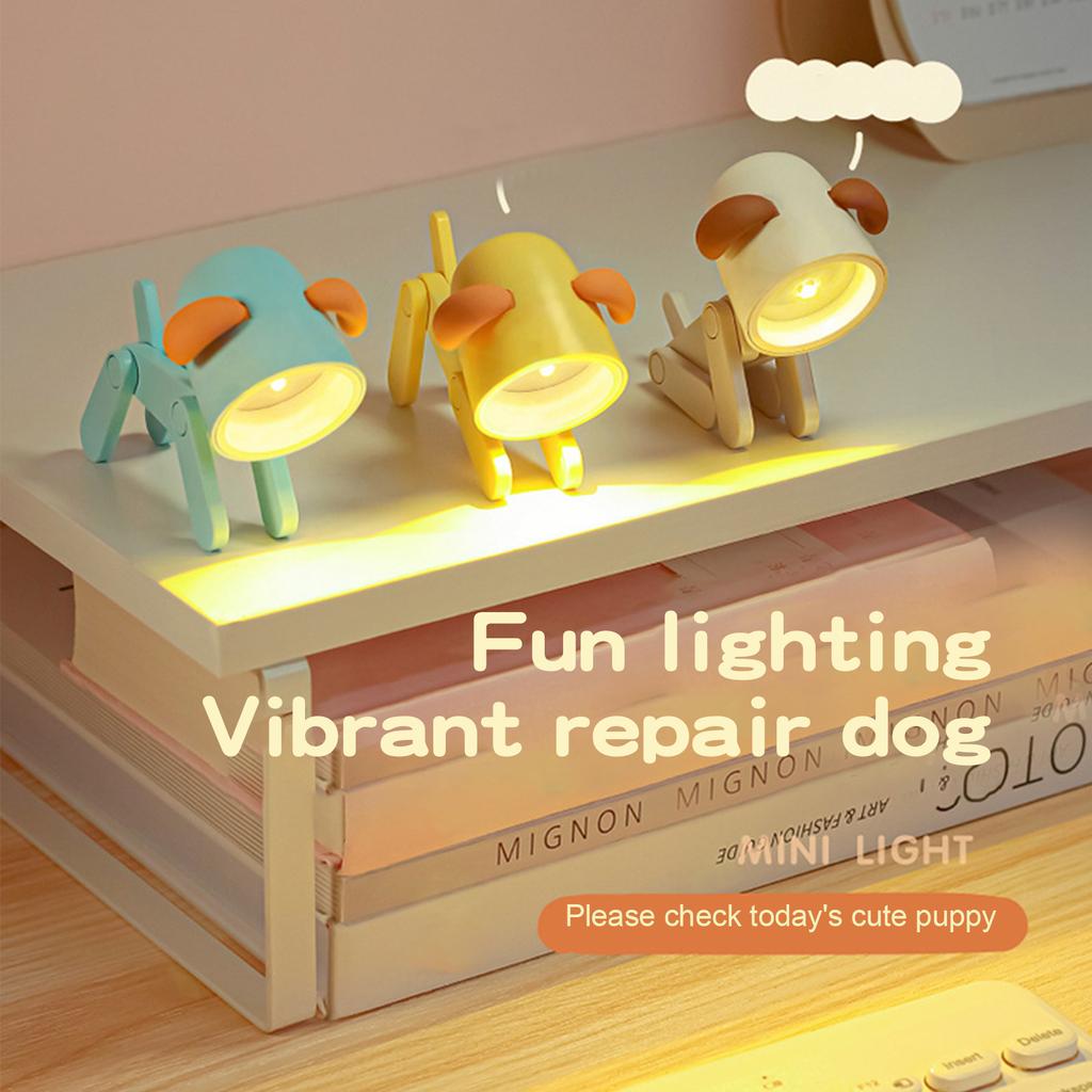 Cute Animal Table Lamp 3x6x8cm Adjustable LED Table Lamp with Mobile Phone Holder for Bedroom