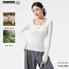 10A Antibacterial Women's Square Neck Thermal Base Layer – Autumn/Winter Slimming, High-Elastic, Fashion Underwear