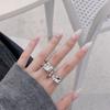 Ring Women'S Tide Cool Lava Irregular Personality Niche Design High Sense Index Finger Ring Fashion Personality Exaggerated Jewelry