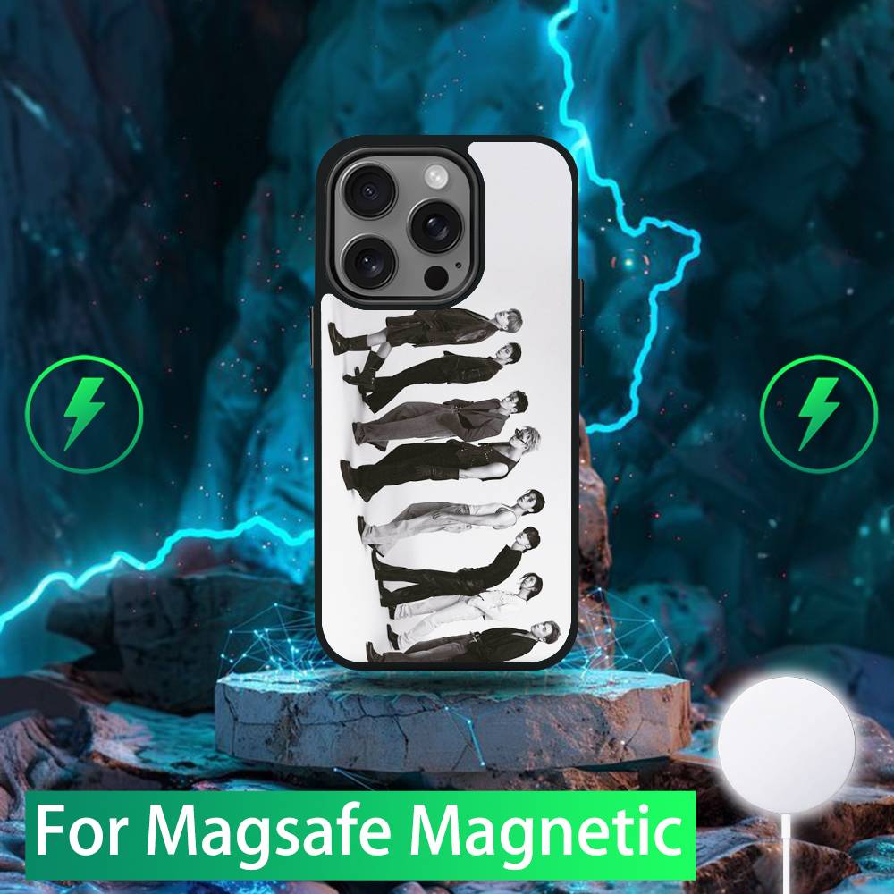 KPOP A-ATEEZ Phone Case For iPhone 16,15,14,13,12,11,Pro,Max,Plus,Mini,SE New Magsafe Magnetic Wireless Charging iPhone13PRO