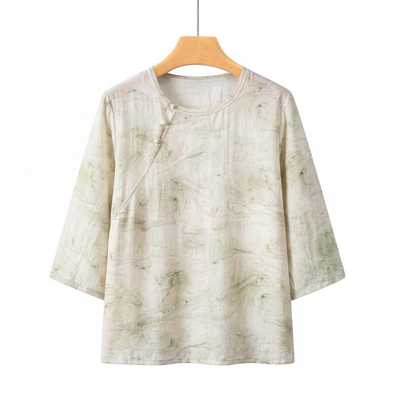 Elegant Women s New Chinese Style Summer Top 4XL