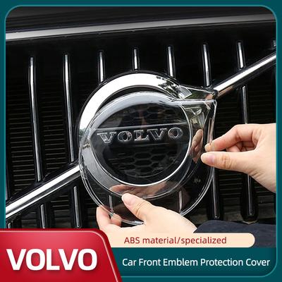 Car Front Emblem Protection Cover Dustproof ABS Frame Sticker Auto Exterior Accessories For XC90 XC60 XC40 V60 V90 S60 S90