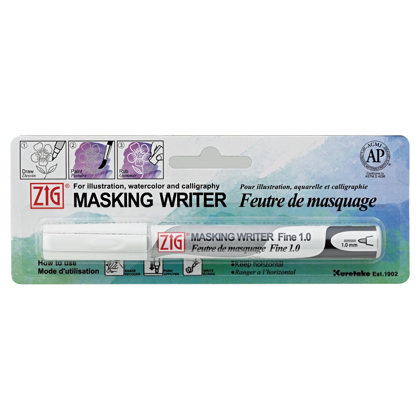 

Маркер Kuretake ZIG Masking Writer, тонкий, 1 мм, PMW-10