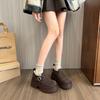 [Yushilai] Suede Thick-soled Warm Short Boots for Women In the Winter of 2025, the New Retro Thick-heeled Temperament Is a Pedal.