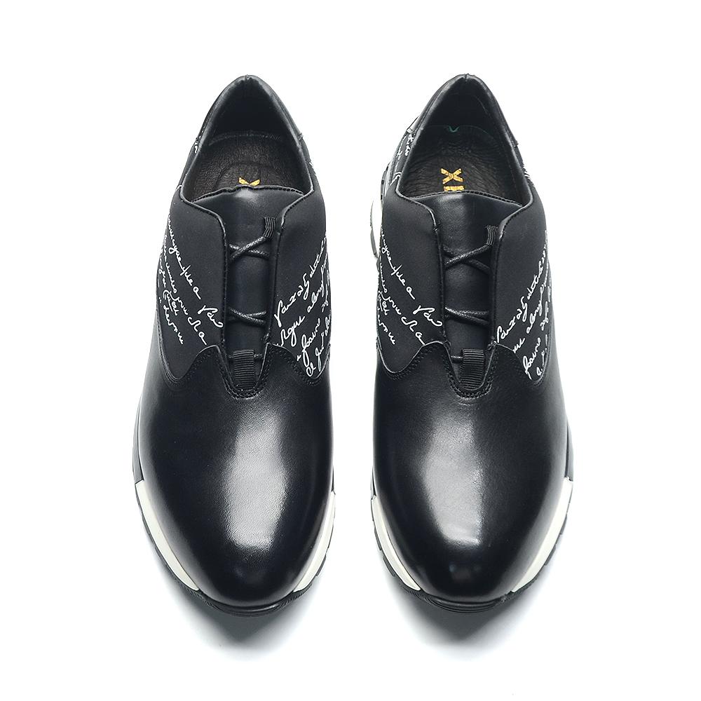 Classic Brand Design Men's Oxford Casual Sneakers Genuine Leather Lace-up Fashion Black Sport Shoes Man Chaussures Hommes