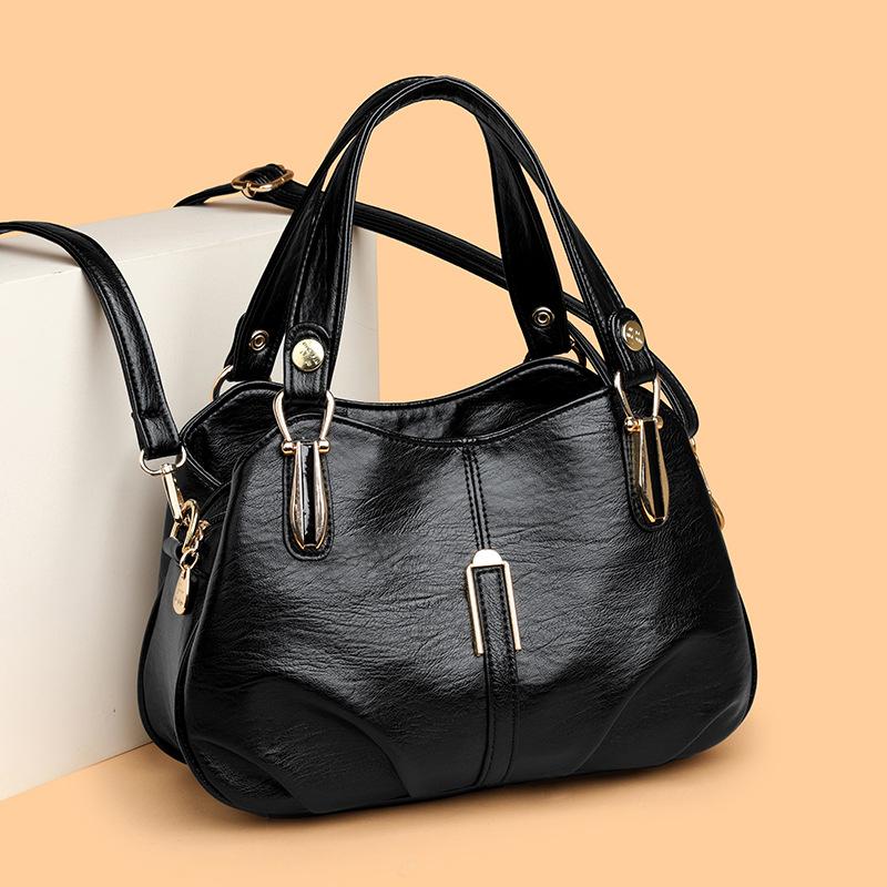 Retro shoulder bag, high-end sense, exquisite messenger bag, women's large-capacity multi-layer handbag, commuting women to work