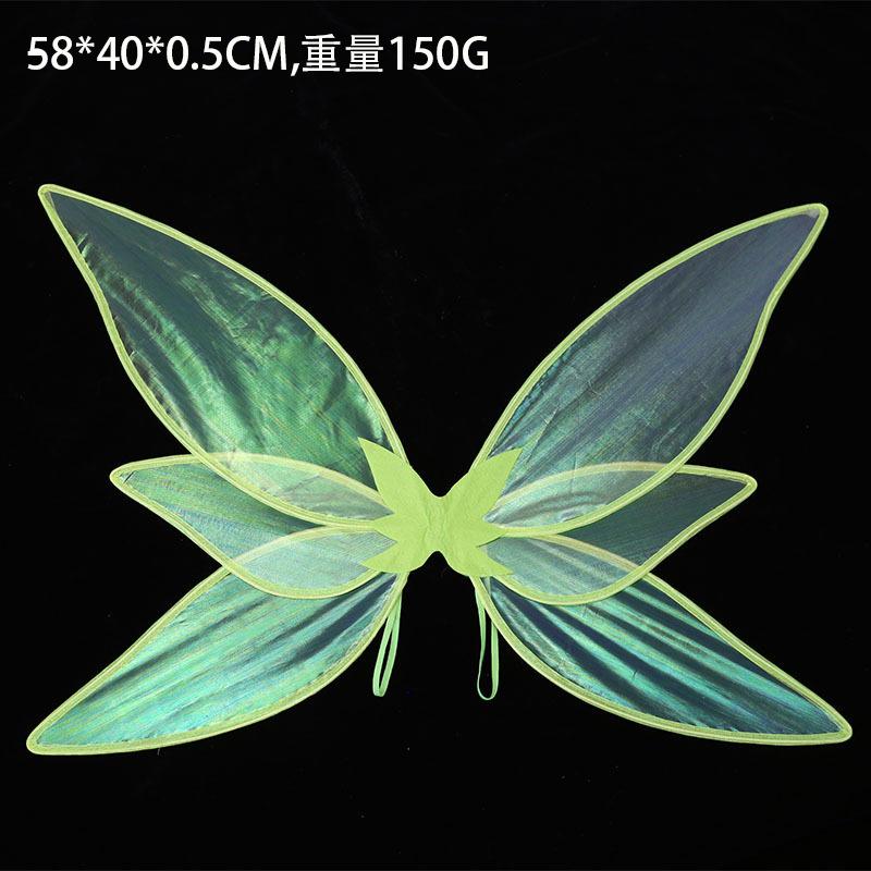 Women s Elf Medieval Green Fairy Dress Magical Elf Dress and Belt with Wings Halloween Cosplay Costumes Elf role-playing costume S
