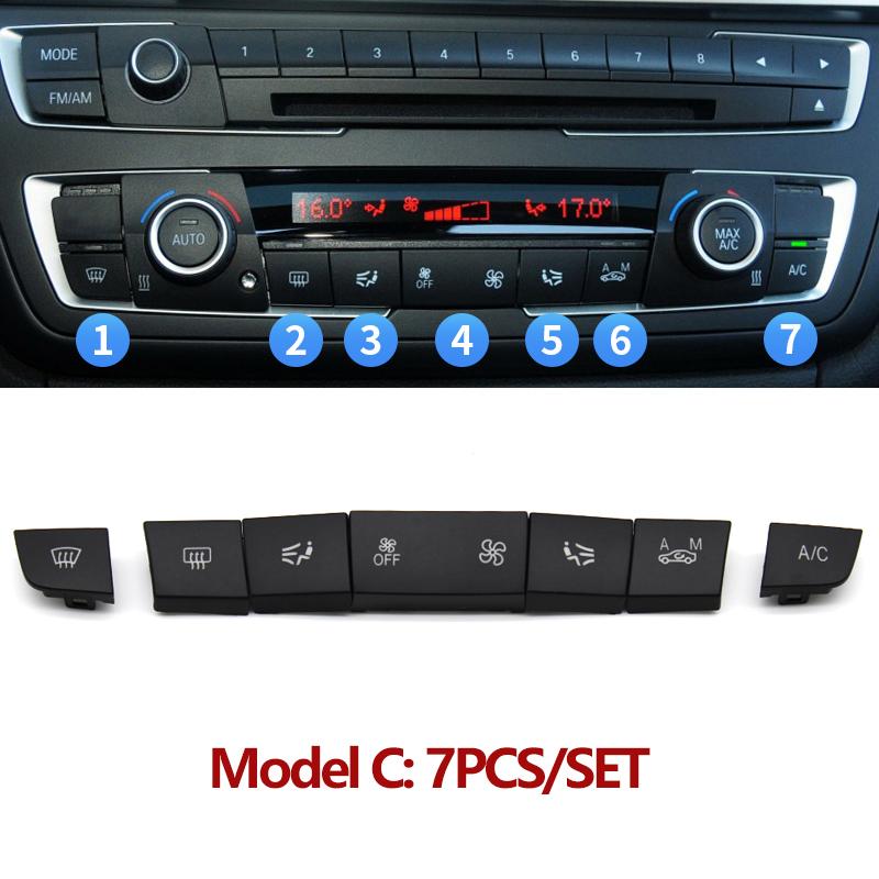 Dashboard Air Conditioning Ventilation Adjust CD Player Control AC Button Repair Kit For BMW F20 F21 F22 F30 F35 F34 F36