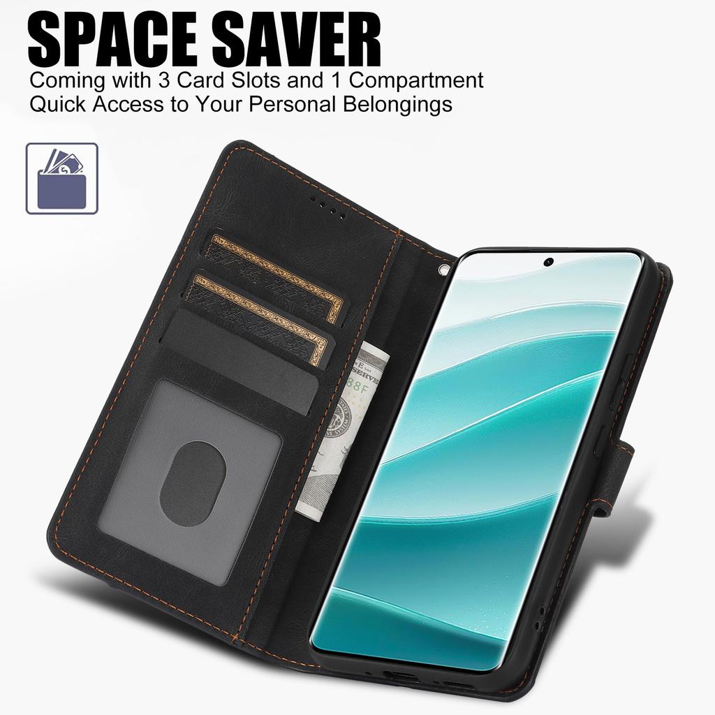 For Xiaomi Redmi Note 14 Pro 4G Case PU Leather Phone Cover with Wallet Stand