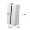 Yamazaki Tower Vertical Tissue Stand, White, W12.6 x D9.7 x H23.7cm, VerticalHorizontal Placement, Tissue CaseCover, 1440