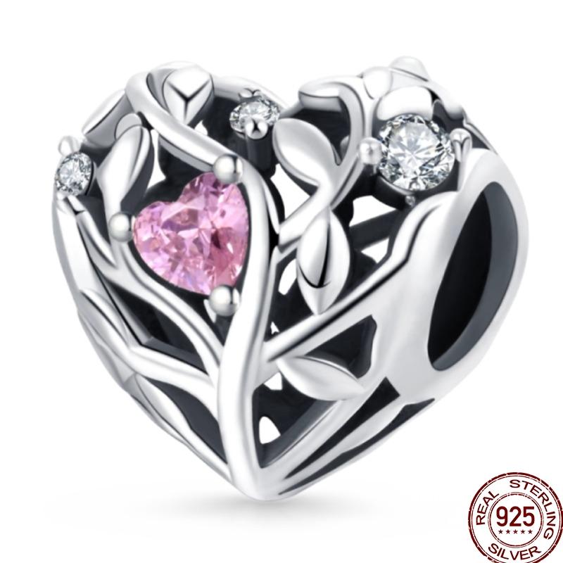 Original Copper Charm Beads Luminous Firefly Tarot Card Perfume Butterfly Bead For Women Diy Bracelet Charm Jewelry