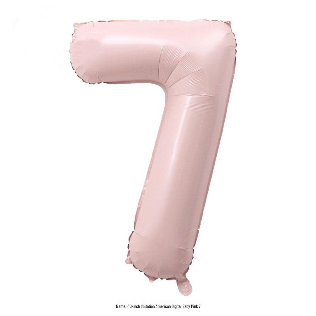 40-Inch Cream Number Balloon for Kids' First Birthday Party Decoration