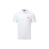 Solid Polo Collar Short Sleeve Polo Shirt Men Tops White GMJT07619-0000