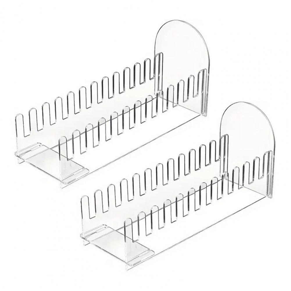 1/2/3 Pcs 12 Tier Greeting Card Display Stand Acrylic Postcard Booth Art Display Shelf Rack Jewelry Card Holder for Tabletop