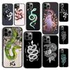 Autumu Snake Illustration Art Phone Case Cover for iPhone 17 Air 16 16e 15 12 11 13 14 Pro Max Apple Plus Coque