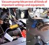 2 In 1 Manual Vacuum Pressure Pump Brake Fluid Drain Kit Vacuum Pistol Pump Tester Kit Portable Durable Aluminum Vacuum Gauge