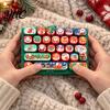 Sensory Fidget Tools for Boredom Christmas 26 Keys Keyboard Toy Keychain, Click Keyboard, Portable Stress Relief Toys Adults Toy, Stocking Stuffer