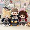 Doll Suit Costume Change Game 20CM Cotton Doll Clothes Lovely with Necklace Doll Suit Dress Up DIY T-shirt Shorts Set Kids Toys