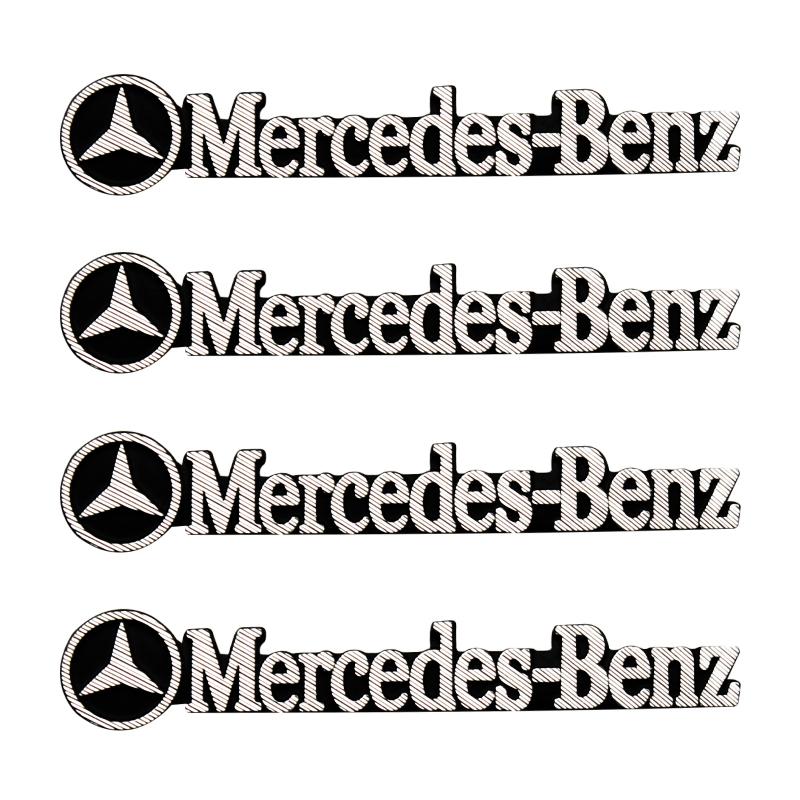 TEP3   For Mercedes Benz AMG W204 W203 W211 W212 W213 W205 W210 W201 W126 Aluminum Car Audio Decoration Sticker Badge Decal Accessories