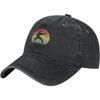 Karate Sunset Baseball Cap Vintage Washed Cotton Adjustable Breathable Dad Hat for Unisex