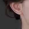 Pendientes de Hilo con Borla Minimalistas Moebius: Diseño de Nicho, Exquisito y Versátil para Mujeres.
