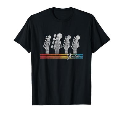 Fender Regenbogenfarbverlauf Stratocaster Line Up T-Shirt