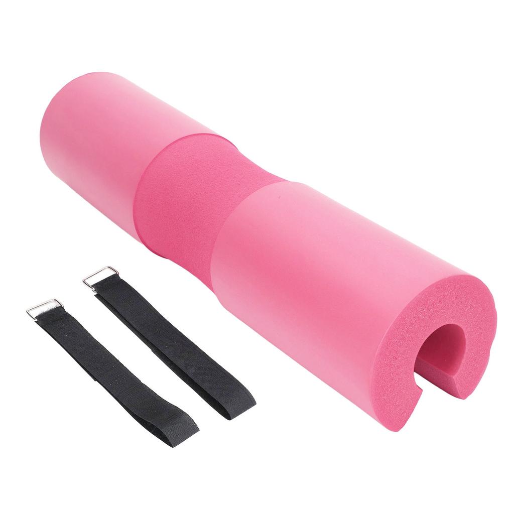 Kniebeugenpolster Langhantelpolster Nacken Schulter Schutzpolster Unterstützung für Kniebeugen Ausfallschritte Hüftheben Rosa