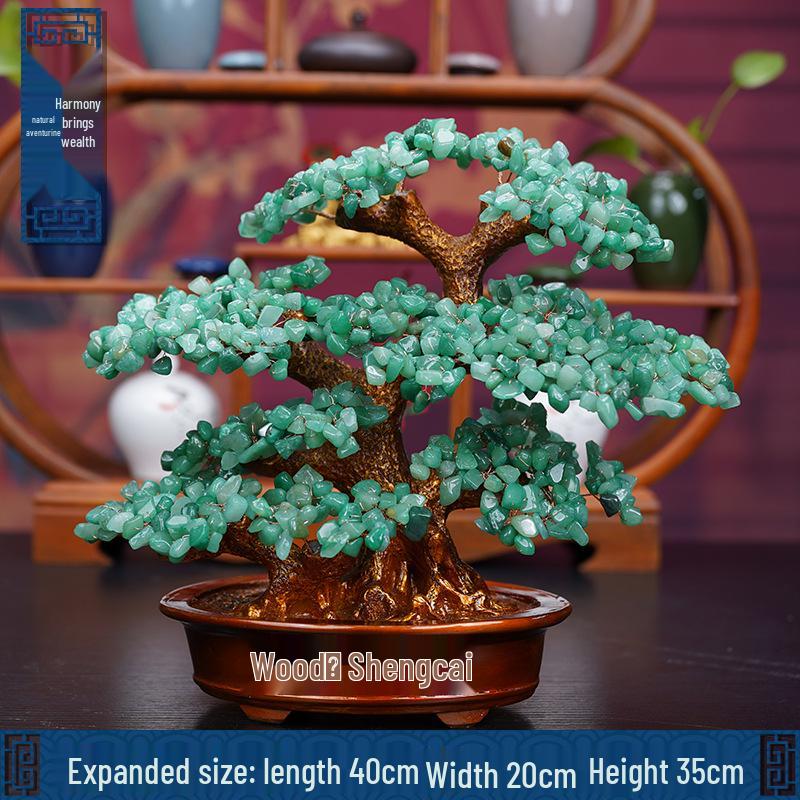 Pink Crystal Money Tree: Attracts Wealth and Enhances Relationships - Perfect for Living Rooms, Offices, Housewarmings, and Ceremonies