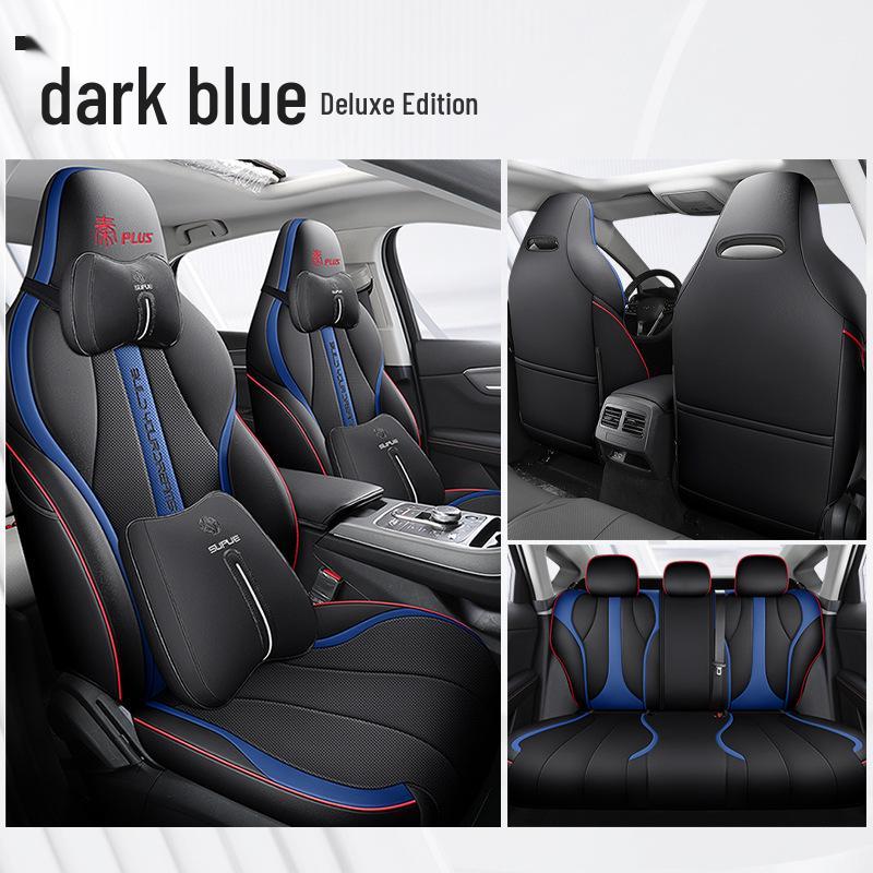 DJGY Sportovní kožený potah sedadla pro BYD Qin PLUS - Celoroční polštář