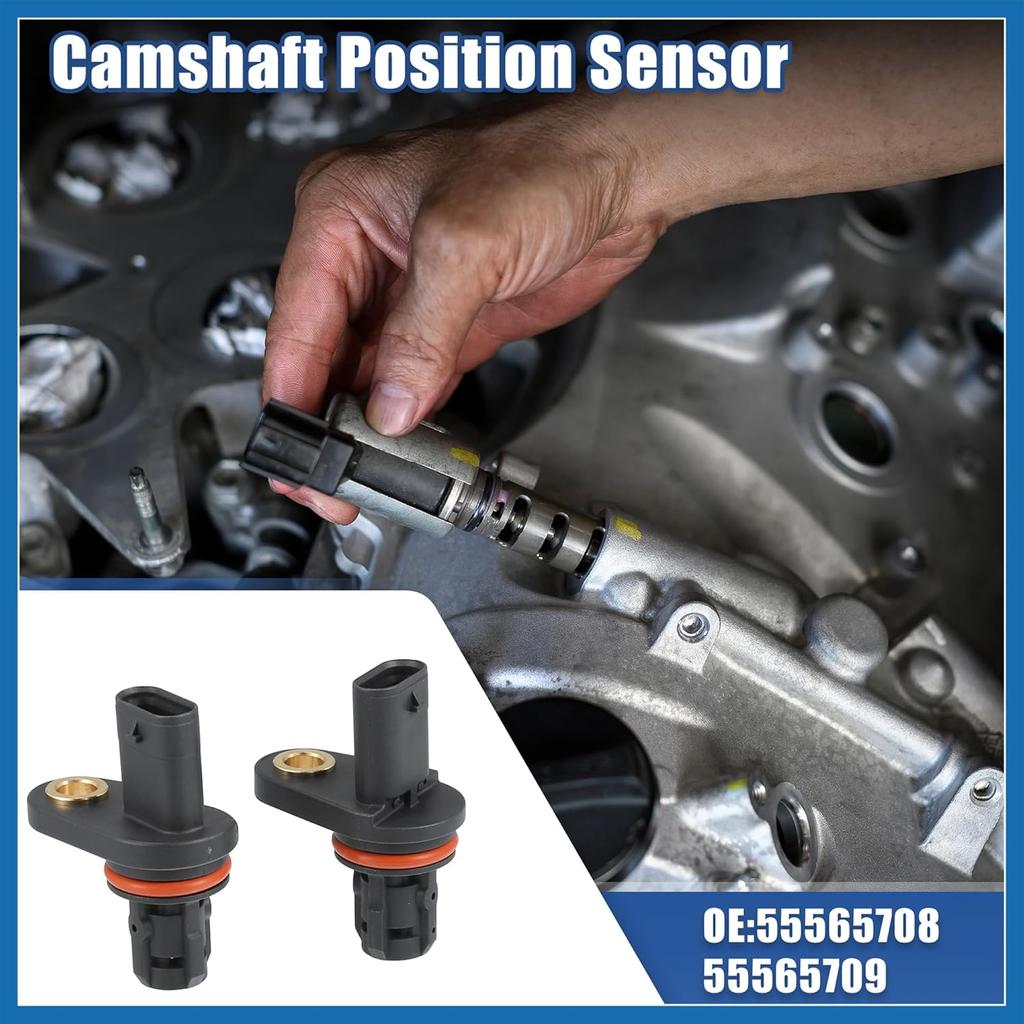 2pcs Car Cam Camshaft Position Sensor Replacement No.55565708/55565709 for Chevrolet Aveo 1.6L L4 2009-2011 for Chevrolet Aveo5 1.6L L4 2009-2011