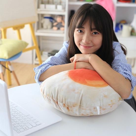 Stuffed Egg Pillow Lovely Simulation Fried Egg Plushie Fluffy Hip Protective Sofa Pillow Sofa Buttocks Cushion Office Chair Seat Home Decoration
