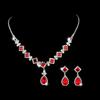 European & American Sparkling Water Drop Zircon Necklace Set – Fashionable Full Diamond Clavicle Chain