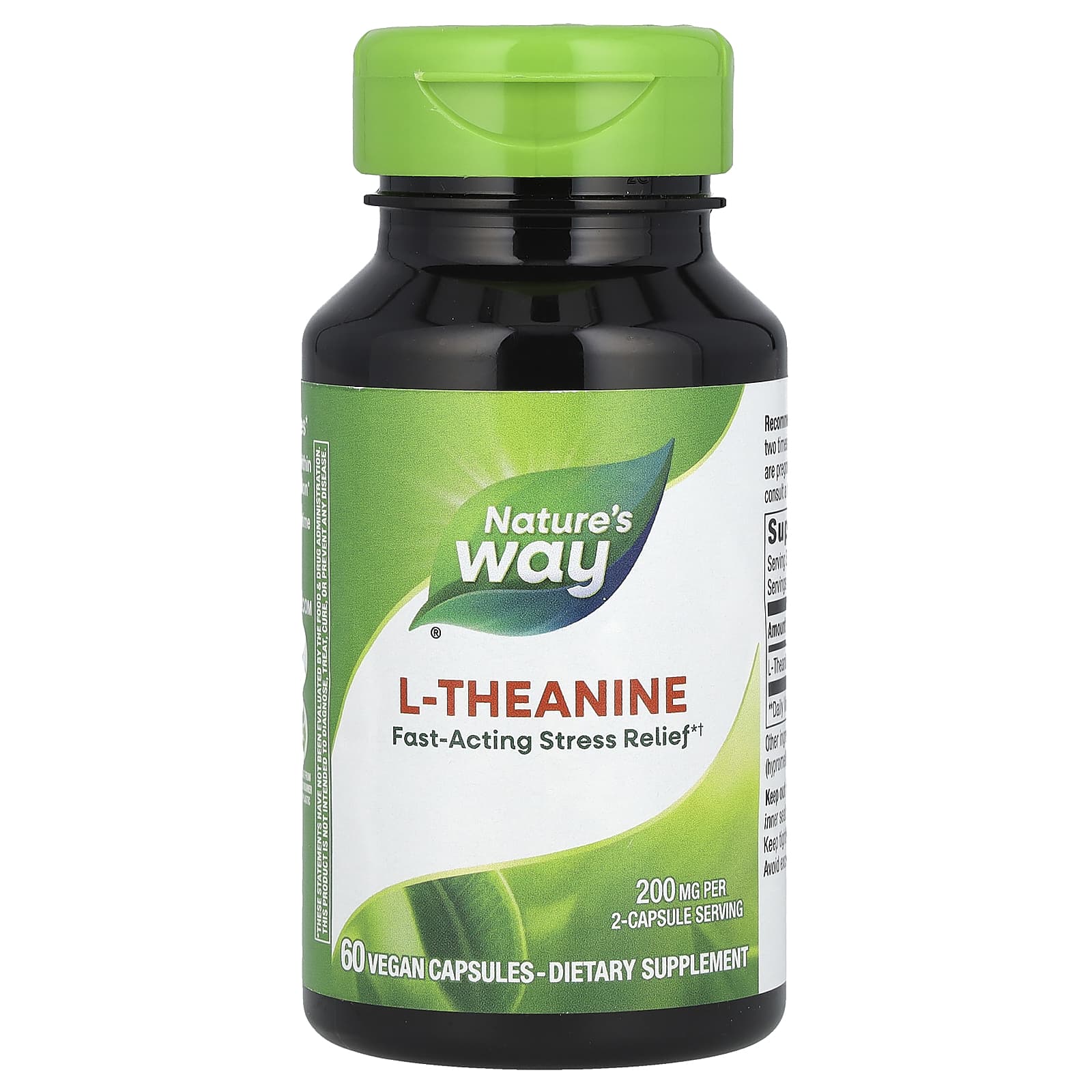 

Nature S Way, L-Theanine, 60 Veggie Caps (100Mg per Capsule)