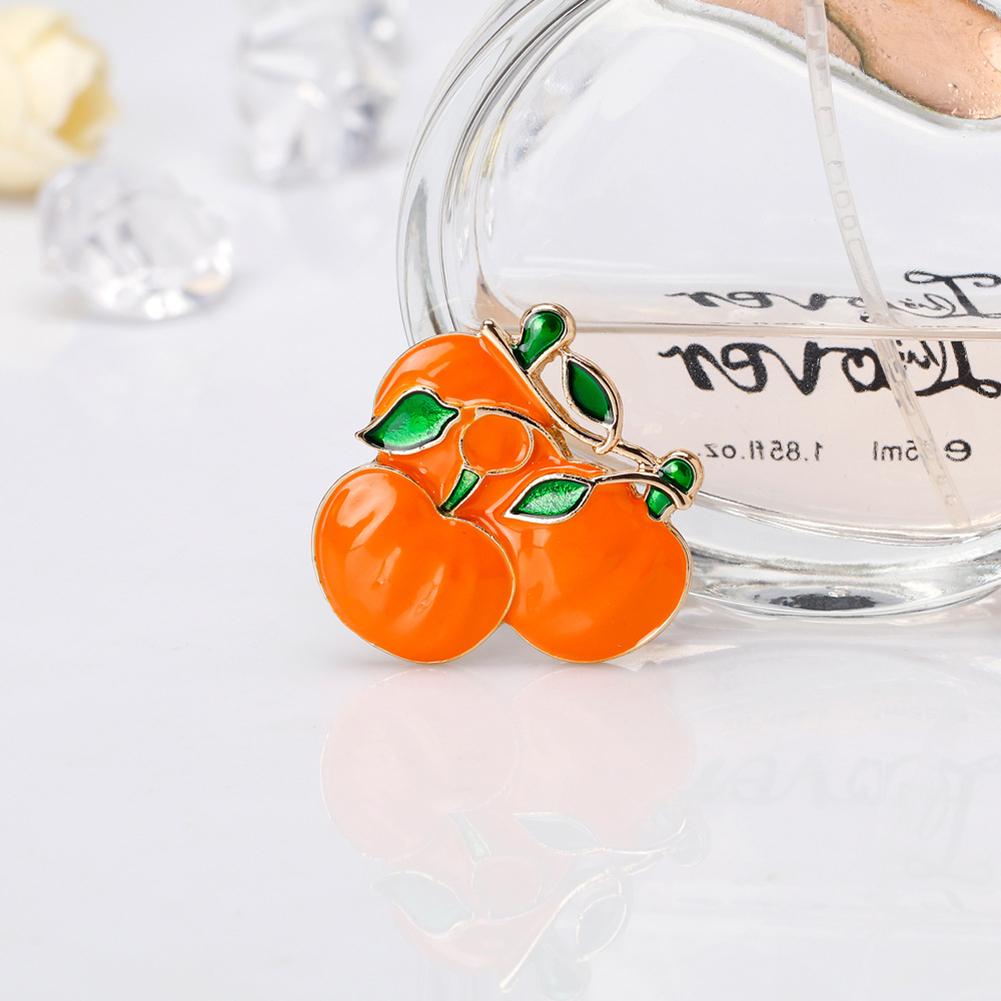 Women Fashion Halloween Pumpkin Brooch Enamel Pumpkin Broochpin Skirt Decoration