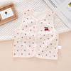 Unisex Baby Pure Cotton Sleeveless Vest - Spring/Autumn Style, A-Class, Cute Design.