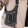 Faux Leather Armor Wallet Adjustable Underarm Shoulder Holster Chest Pouch Anti Pickpocket Wallet Phone Bag for Men Travel Camping Hiking